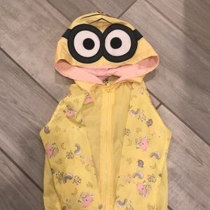 XS Minion windbreaker.  Hood with minion face.  In great condition.